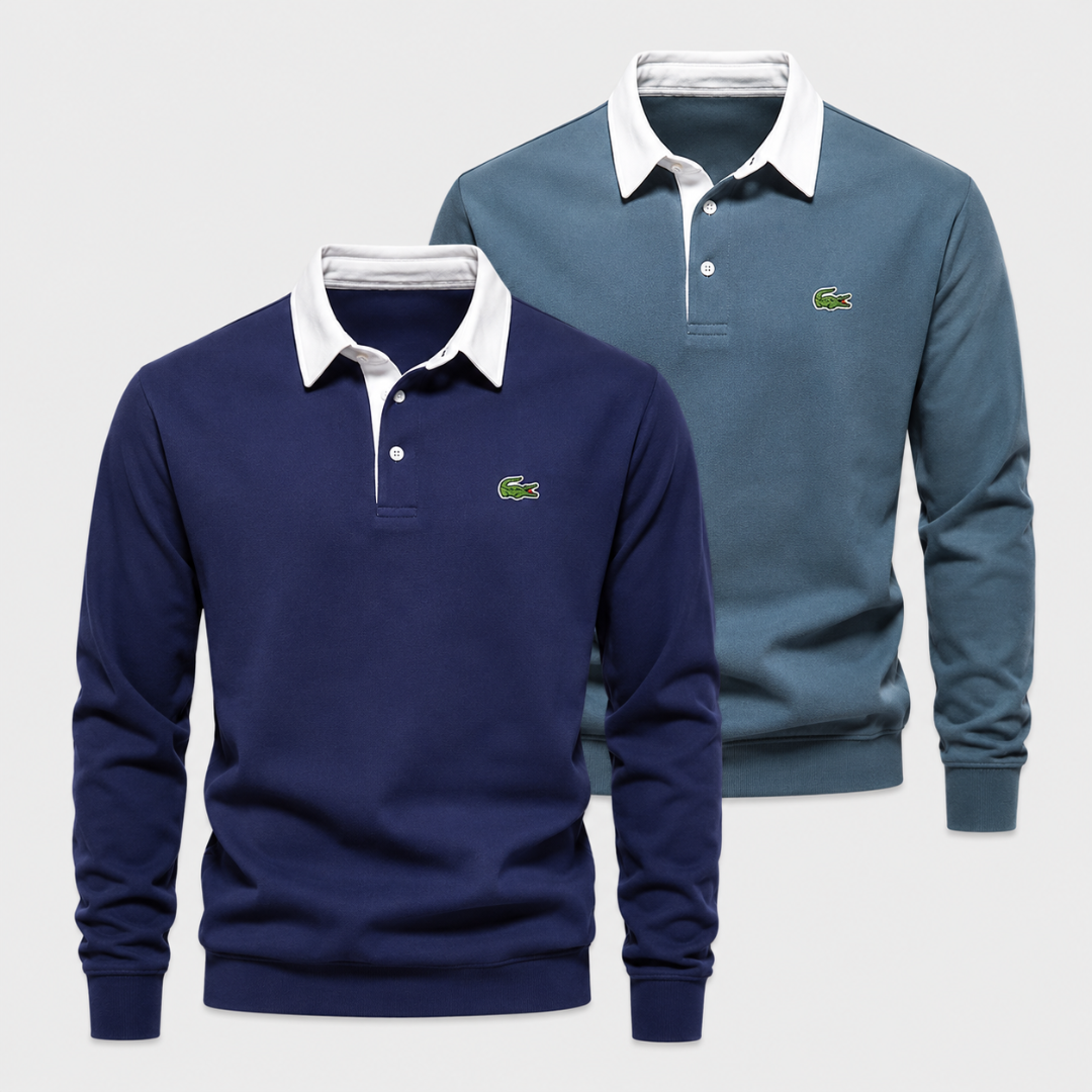 Elegant Lacoste Kit: 2 Polo Collar Sweaters – Buy 1, Get 2