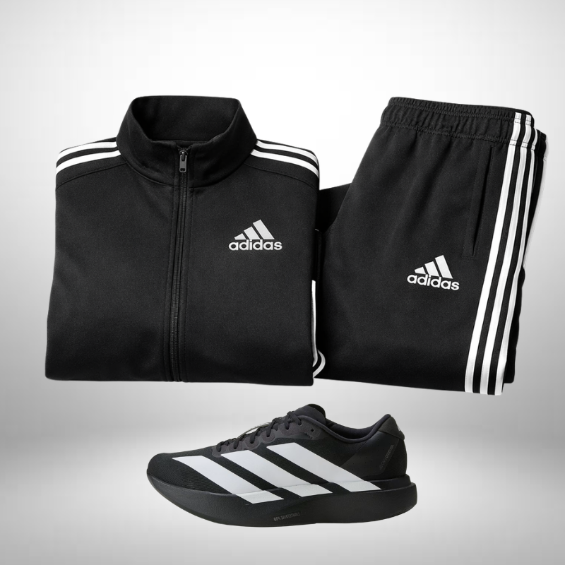 Adidas Set: Hoodie + Pants – Includes Free Adidas Adizero Evo Shoes