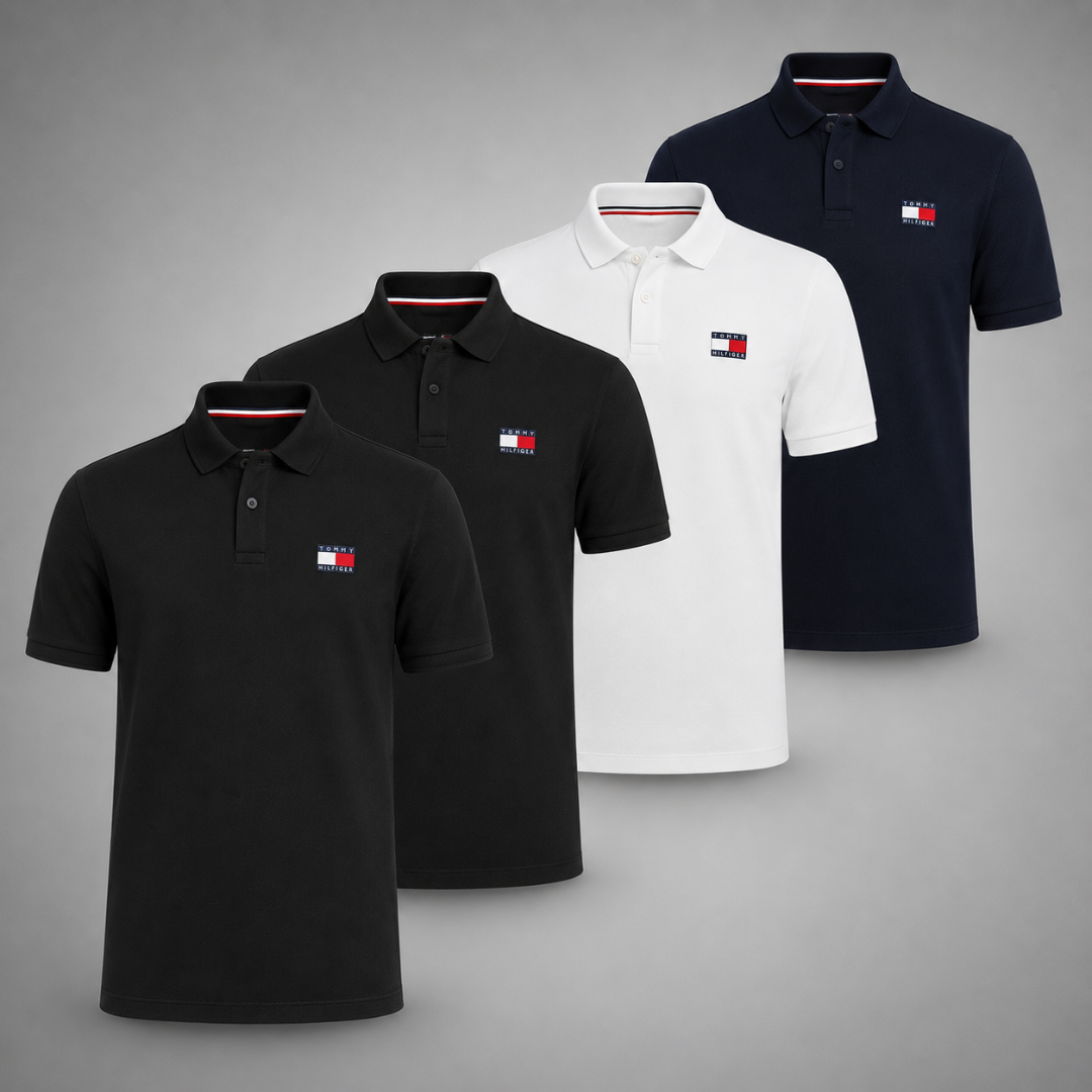 Tommy Hilfiger Set: 4 Polo Shirts – Classic and Comfortable