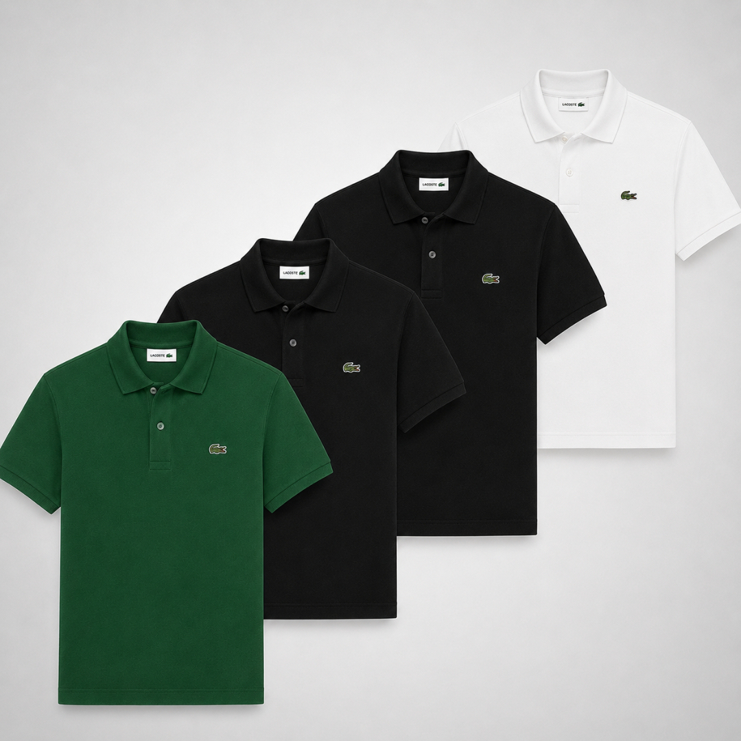 Lacoste Set: 4 Polo Shirts – Classic and Comfortable