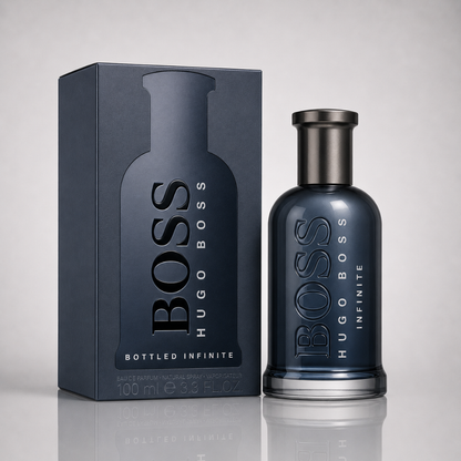 Combo of 3 men’s perfumes – Boss Bottled Infinite, Boss The Scent, and Boss Bottled