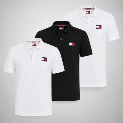 Tommy Hilfiger Set: 3 Polo Shirts – Classic and Comfortable