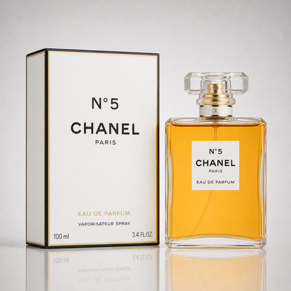 Combo of 3 Women's Perfumes – Good Girl by Carolina Herrera, No. 5 by Chanel, and Fame by Paco Rabanne
