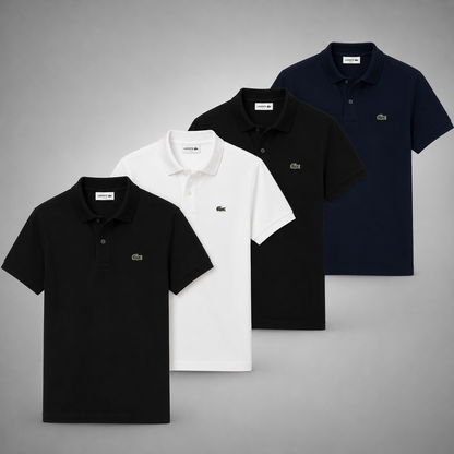 Lacoste Set: 4 Polo Shirts – Classic and Comfortable
