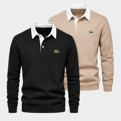 Elegant Lacoste Kit: 2 Polo Collar Sweaters – Buy 1, Get 2