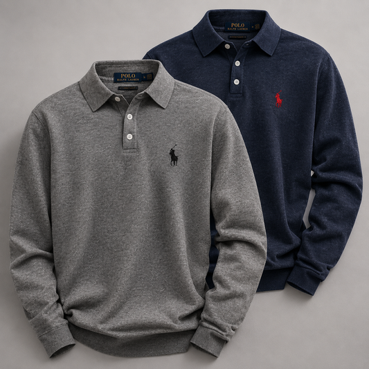 Ralph Lauren Set: 2 Long-Sleeve Polo Shirts – Classic and Comfortable