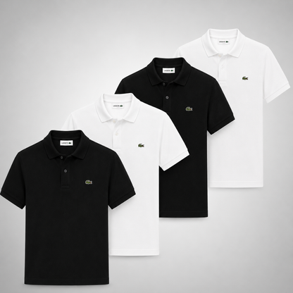 Lacoste Set: 4 Polo Shirts – Classic and Comfortable