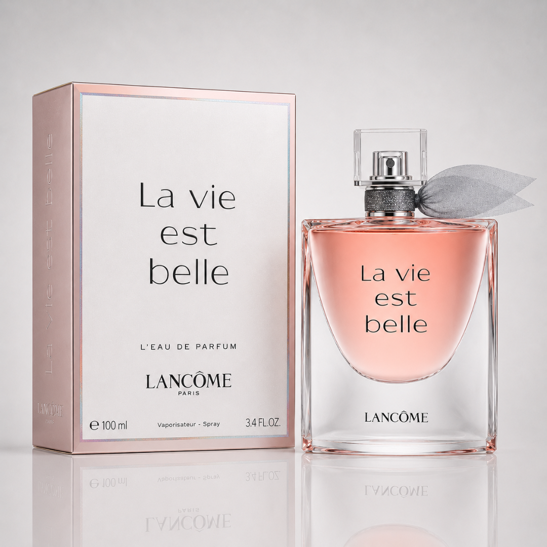 Combo of 3 women’s perfumes – Scandal by Jean Paul Gaultier, J’adore by Dior, and La Vie Est Belle by Lancôme