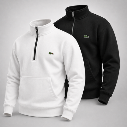 Lacoste Set: 2 Half-Zip Pullovers – Comfortable and Stylish
