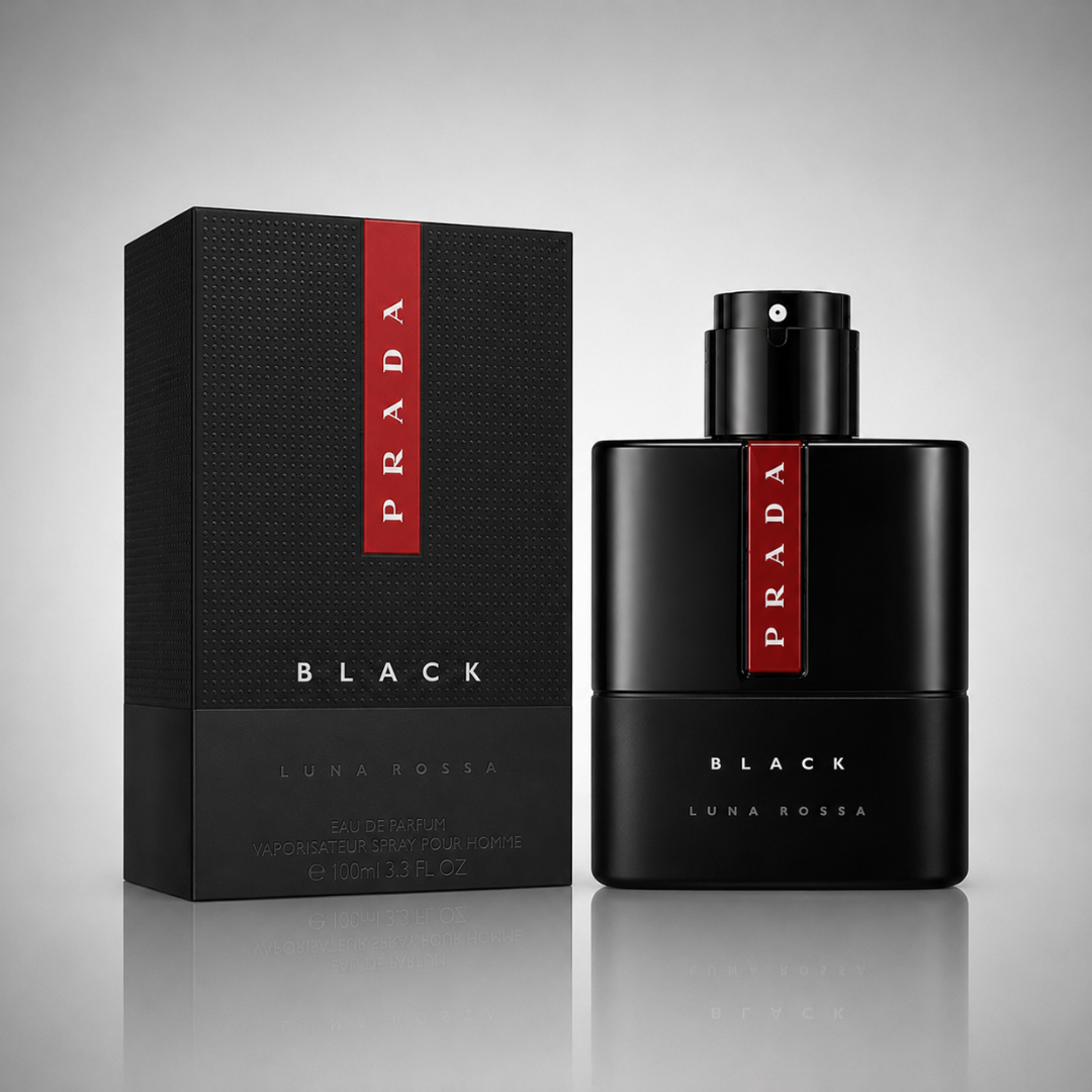 Combo of 3 men’s perfumes – Prada Luna Rossa Black, Valentino Uomo Born In Roma, Azzaro The Most Wanted