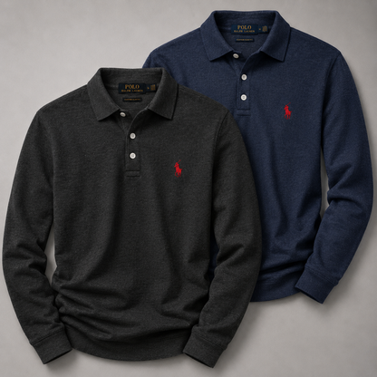 Ralph Lauren Set: 2 Long-Sleeve Polo Shirts – Classic and Comfortable