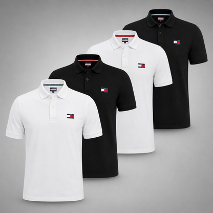 Tommy Hilfiger Set: 4 Polo Shirts – Classic and Comfortable