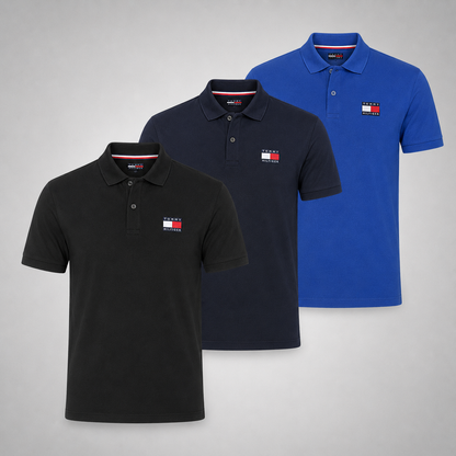 Tommy Hilfiger Set: 3 Polo Shirts – Classic and Comfortable
