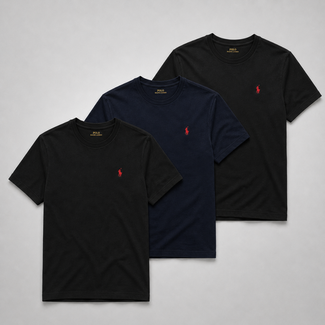 Ralph Lauren Set: 3 Basic Polo Shirts – Comfortable and Versatile