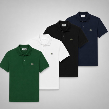 Lacoste Set: 4 Polo Shirts – Classic and Comfortable
