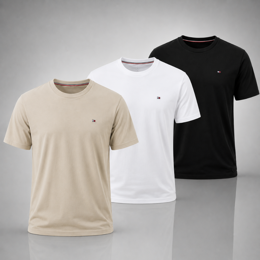 Tommy Hilfiger Set: 3 Premium T-Shirts – Classic and Comfortable