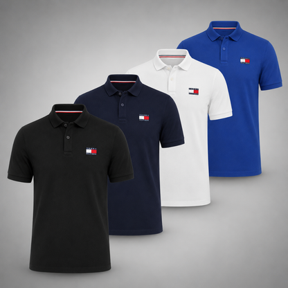 Tommy Hilfiger Set: 4 Polo Shirts – Classic and Comfortable