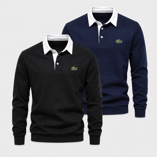 Elegant Lacoste Kit: 2 Polo Collar Sweaters – Buy 1, Get 2