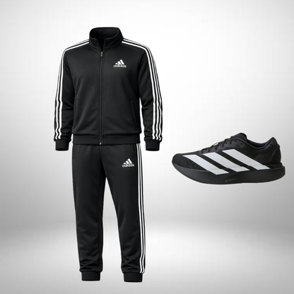 Adidas Set: Hoodie + Pants – Includes Free Adidas Adizero Evo Shoes