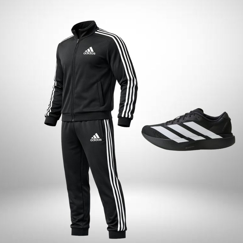Adidas Set: Hoodie + Pants – Includes Free Adidas Adizero Evo Shoes