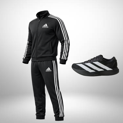 Adidas Set: Hoodie + Pants – Includes Free Adidas Adizero Evo Shoes