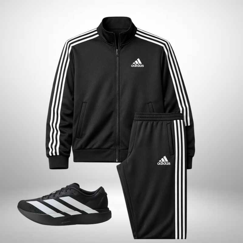 Adidas Set: Hoodie + Pants – Includes Free Adidas Adizero Evo Shoes