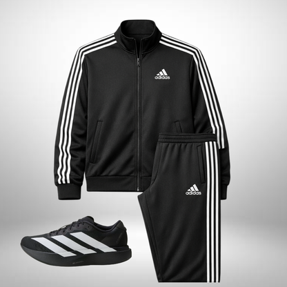 Adidas Set: Hoodie + Pants – Includes Free Adidas Adizero Evo Shoes