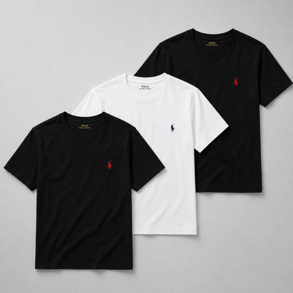 Ralph Lauren Set: 3 Basic Polo Shirts – Comfortable and Versatile