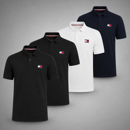 Tommy Hilfiger Set: 4 Polo Shirts – Classic and Comfortable