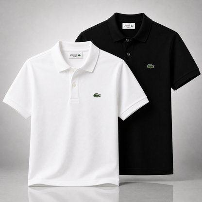 Lacoste Set: 2 Polo Shirts – Get a Free Sauvage Dior (100 ml)