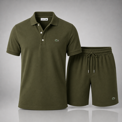 Lacoste Summer Set: Polo Shirt + Suede Shorts