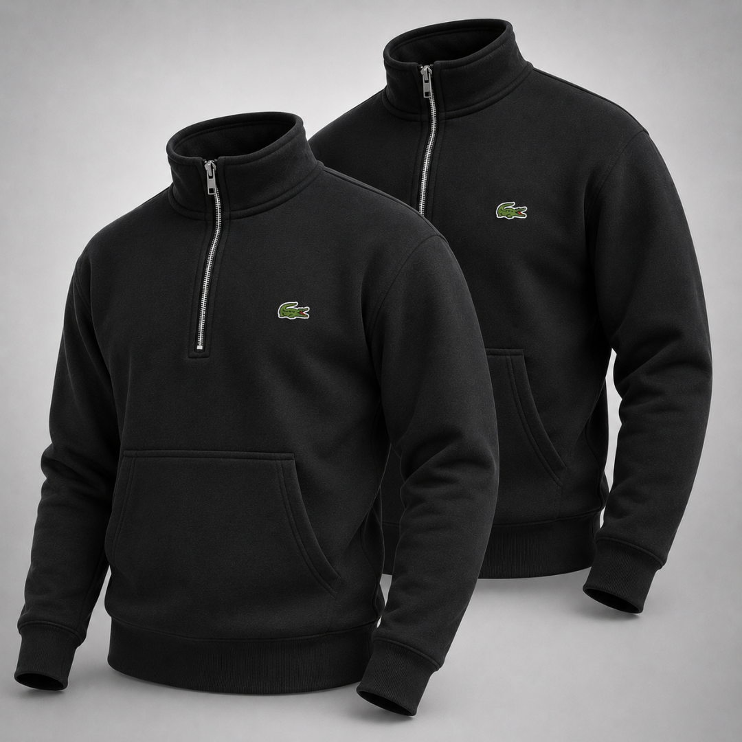 Lacoste Set: 2 Half-Zip Pullovers – Comfortable and Stylish
