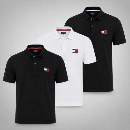 Tommy Hilfiger Set: 3 Polo Shirts – Classic and Comfortable