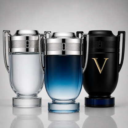 Combo of 3 men’s perfumes – Invictus Legend, Invictus, and Invictus Victory Elixir by Paco Rabanne