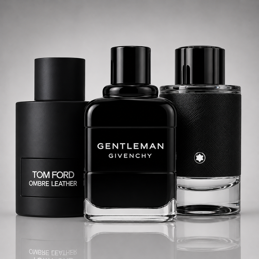 Combo of 3 perfumes – Tom Ford Ombre Leather, Givenchy Gentleman, Montblanc Explorer